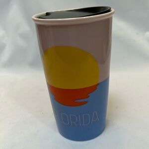 Starbucks Florida Sunset Pelican Ceramic Travel Tumbler Mug 2017